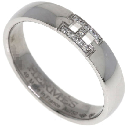 HERMES Ever Hercules Diamond #49 Ring K18 White Gold Ladies [Used]