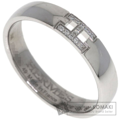 HERMES Ever Hercules Diamond #49 Ring K18 White Gold Ladies [Used]