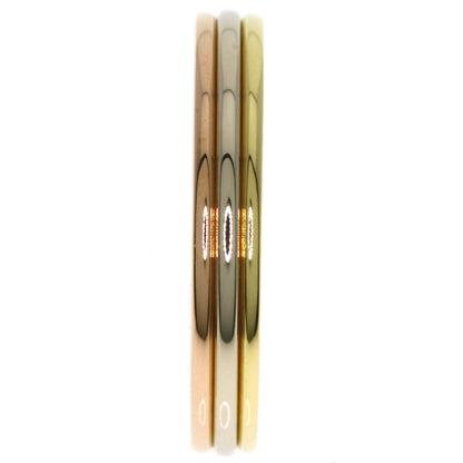 CARTIER Three colors # 48 Ring K18 Yellow Gold K18 White GoldLadies [Used]