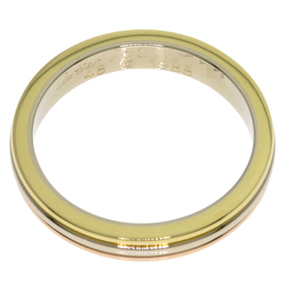 CARTIER Three colors # 48 Ring K18 Yellow Gold K18 White GoldLadies [Used]