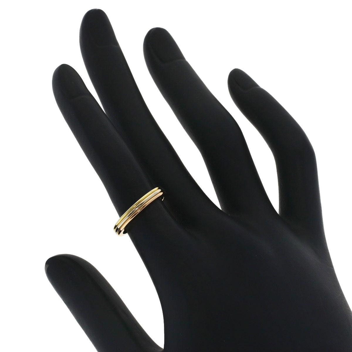 CARTIER Three colors # 48 Ring K18 Yellow Gold K18 White GoldLadies [Used]