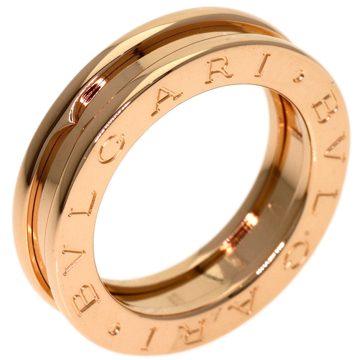 BVLGARI B.zero1 1 band XS #47 Ring K18 Pink Gold Ladies [Used]