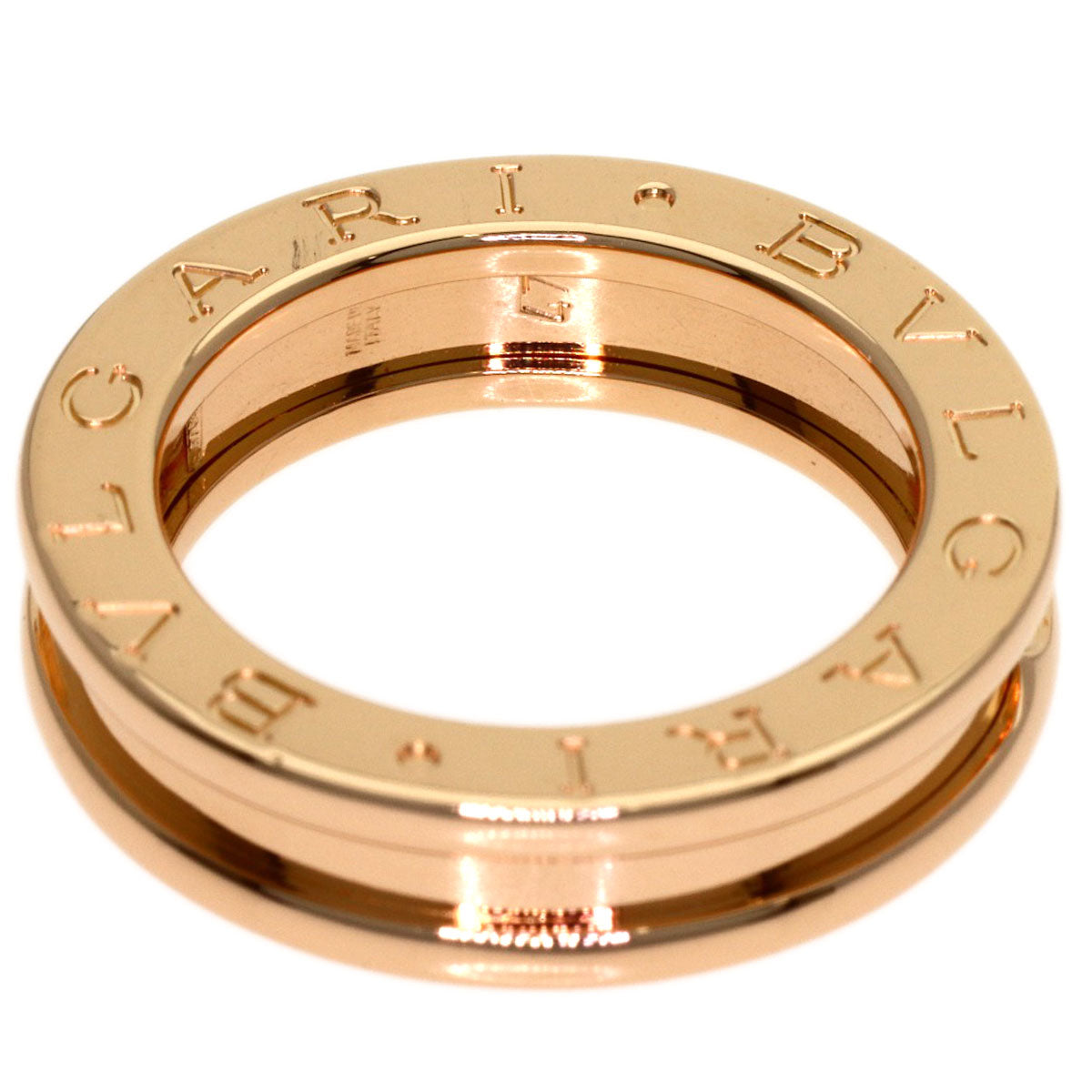 BVLGARI B.zero1 1 band XS #47 Ring K18 Pink Gold Ladies [Used]