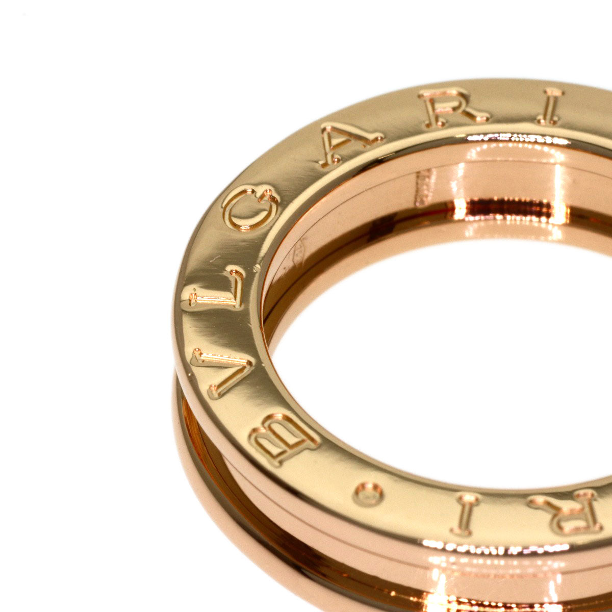 BVLGARI B.zero1 1 band XS #47 Ring K18 Pink Gold Ladies [Used]