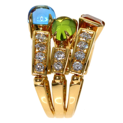 BVLGARI Allegra Multistone Diamond Ring K18 Yellow Gold Ladies [Used]
