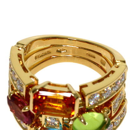 BVLGARI Allegra Multistone Diamond Ring K18 Yellow Gold Ladies [Used]