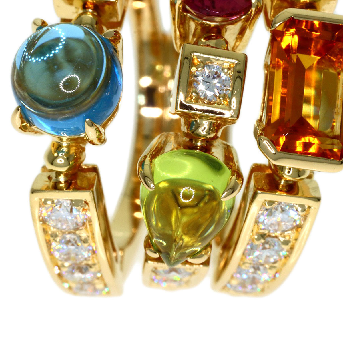 BVLGARI Allegra Multistone Diamond Ring K18 Yellow Gold Ladies [Used]