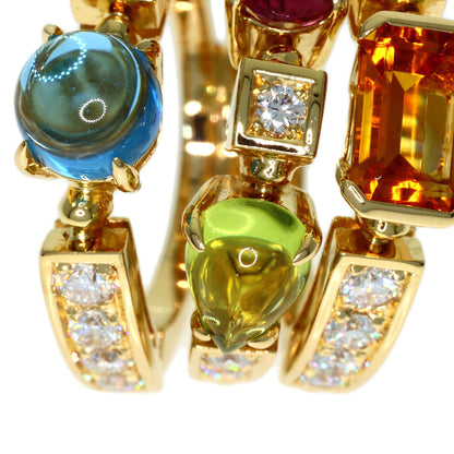 BVLGARI Allegra Multistone Diamond Ring K18 Yellow Gold Ladies [Used]