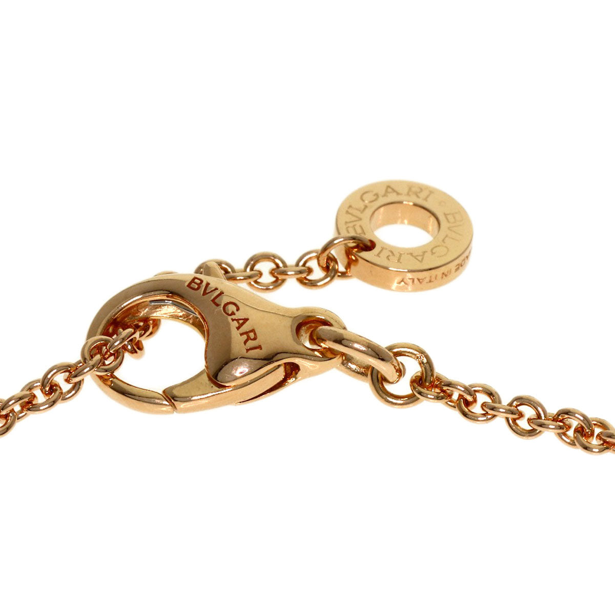 BVLGARI B.zero1 Black Ceramic Necklace K18 Pink Gold Ladies [Used]
