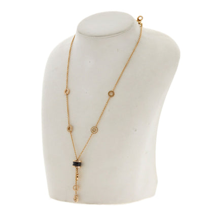 BVLGARI B.zero1 Element Ceramic Diamond Necklace K18 Pink Gold Ladies [Used]