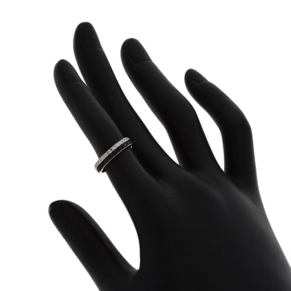 Boucheron Quatre Black Diamond #46 Ring K18 White Gold Ladies [Used]