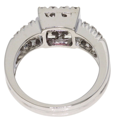 Ponte Vecchio Pink　Tourmaline Diamond Ring K18 White Gold Ladies [Used]