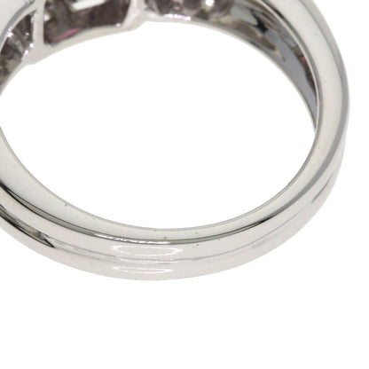 Ponte Vecchio Pink　Tourmaline Diamond Ring K18 White Gold Ladies [Used]