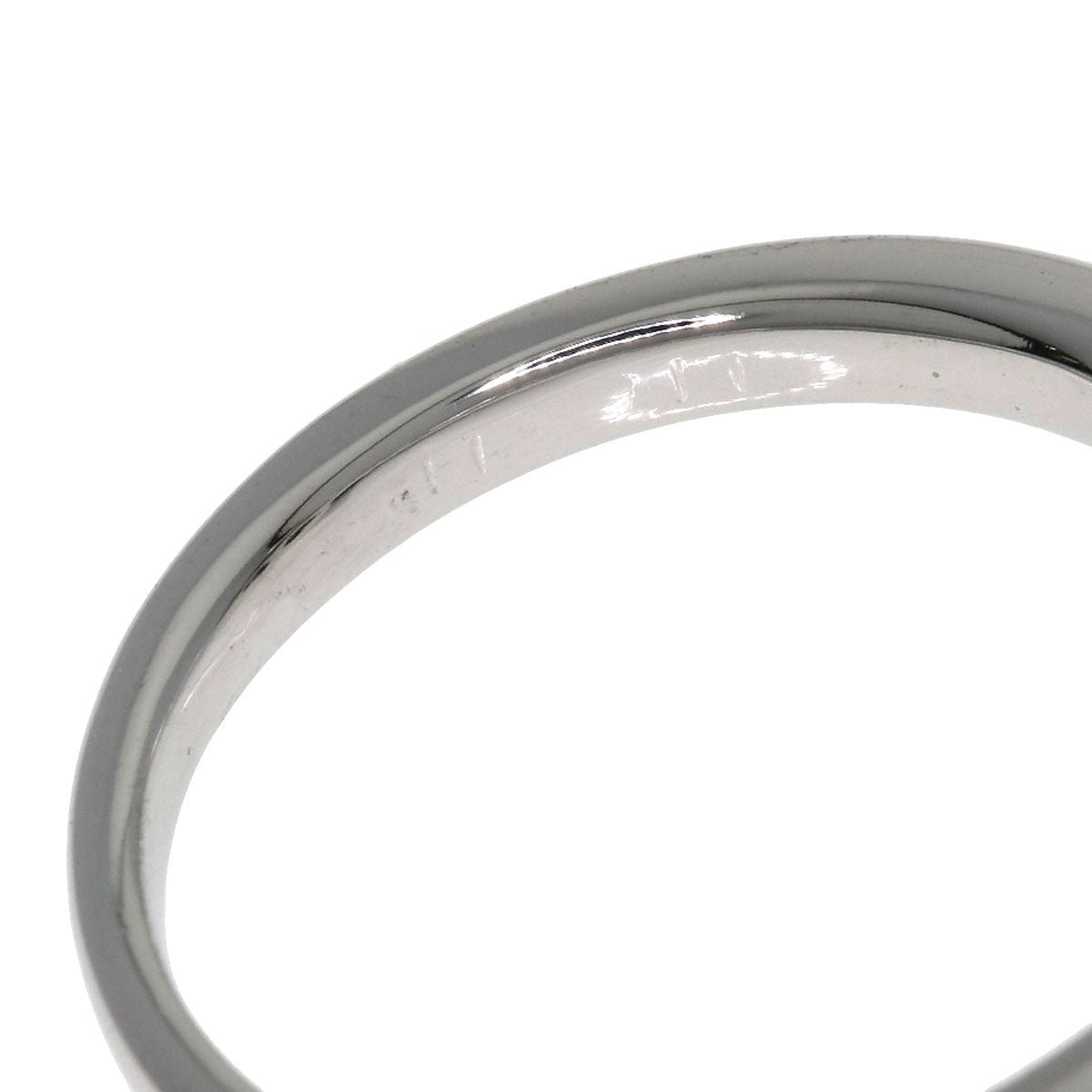 Ponte Vecchio Flower motif Diamond Ring K18 White Gold Ladies [Used]