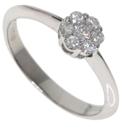 TASAKI Flower motif Diamond Ring K18 White Gold Ladies [Used]