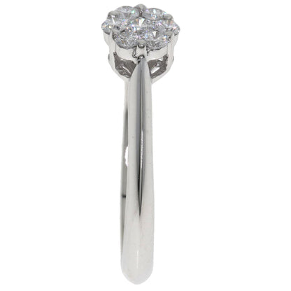 TASAKI Flower motif Diamond Ring K18 White Gold Ladies [Used]