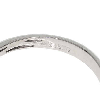 TASAKI Flower motif Diamond Ring K18 White Gold Ladies [Used]