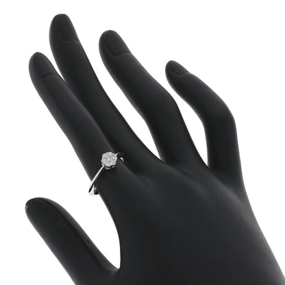 TASAKI Flower motif Diamond Ring K18 White Gold Ladies [Used]