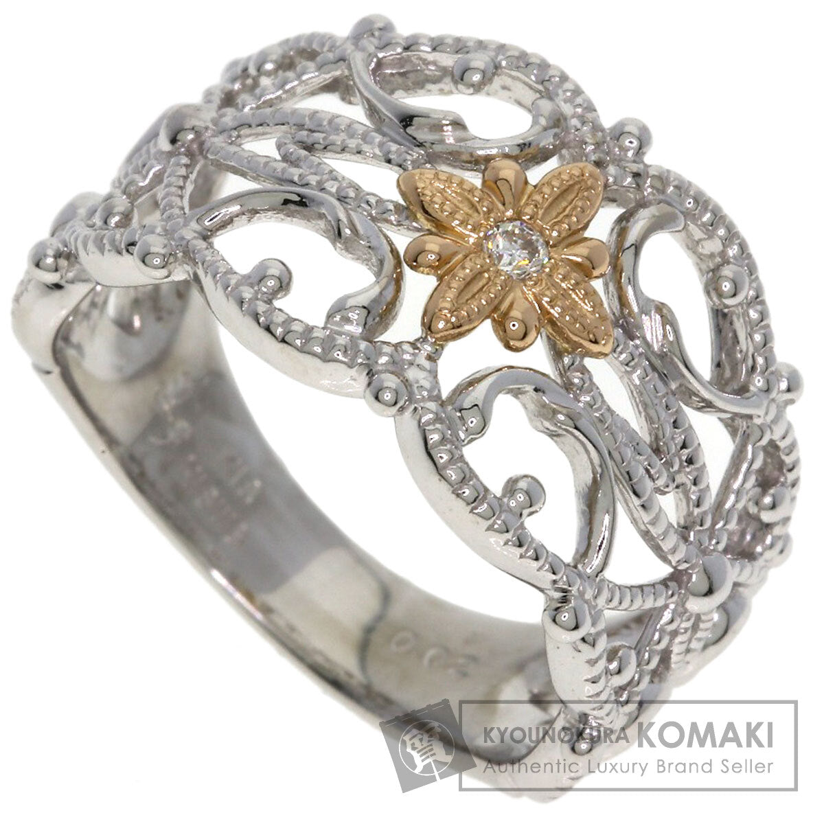 kaoruko Kaoruko Mizuno Diamond Ring K18 White Gold 18KLadies [Used]