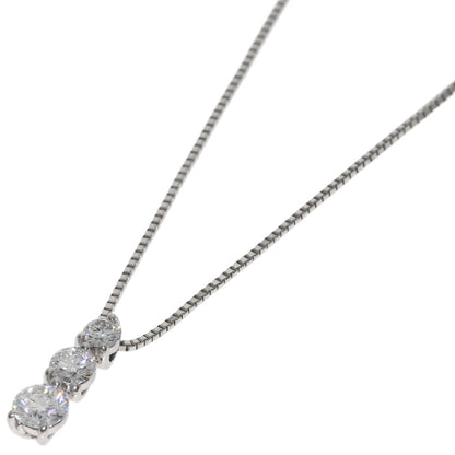 MONNICKENDAM Trilogy 3P Diamond Necklace Platinum PT850 PT900Ladies [Used]