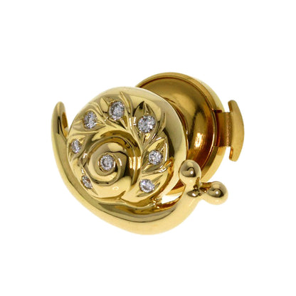 TASAKI Snail motif Diamond Tie pin K18 Yellow Gold mens [Used]