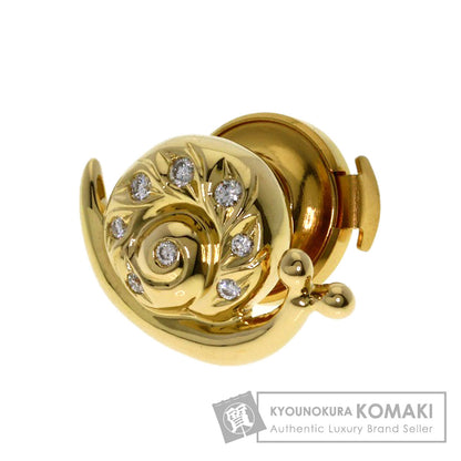 TASAKI Snail motif Diamond Tie pin K18 Yellow Gold mens [Used]