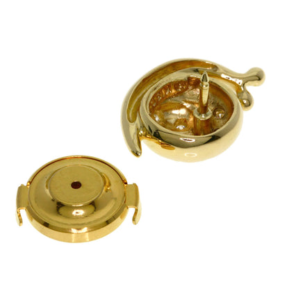 TASAKI Snail motif Diamond Tie pin K18 Yellow Gold mens [Used]