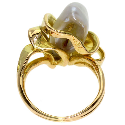 TASAKI Pearl Pearl Ring K18 Yellow Gold Ladies [Used]