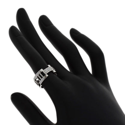 TIFFANY&Co. Atlas Open 3P Diamond Ring K18 White Gold Ladies [Used]