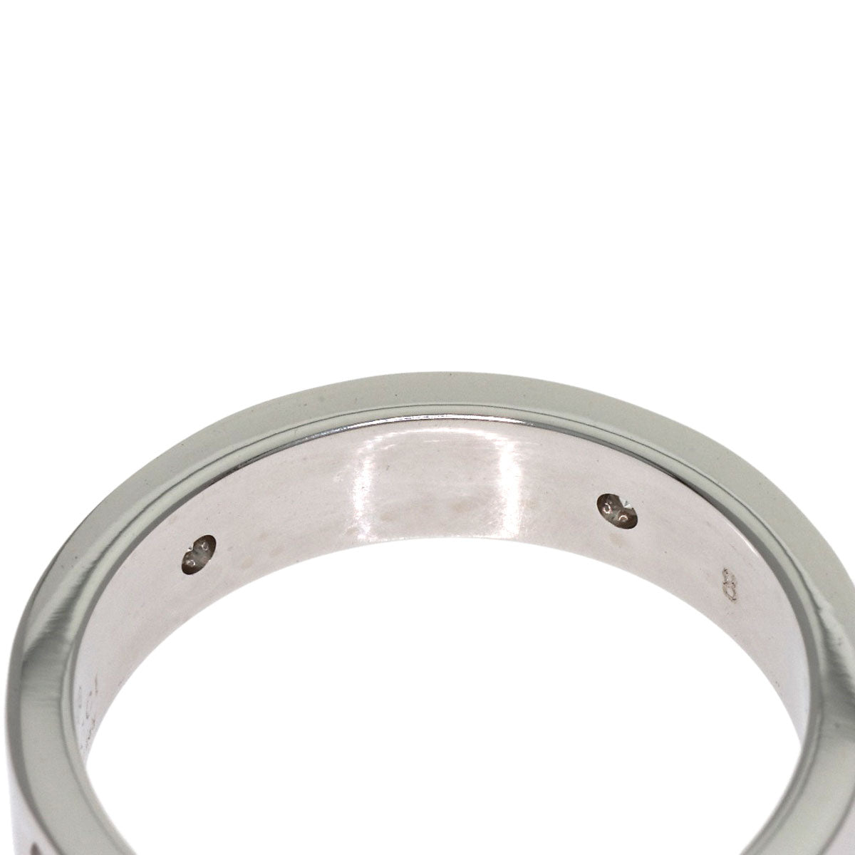 GUCCI Icon 5P Diamond #8 Ring K18 White Gold Ladies [Used]