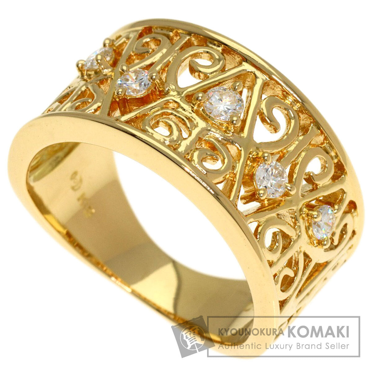 TASAKI Diamond Ring K18 Yellow Gold Ladies [Used]