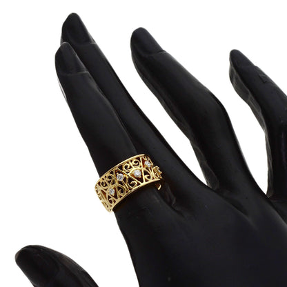 TASAKI Diamond Ring K18 Yellow Gold Ladies [Used]