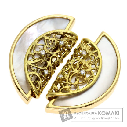 TASAKI Diamond Earring K18 Yellow Gold Ladies [Used]