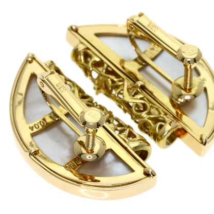 TASAKI Diamond Earring K18 Yellow Gold Ladies [Used]