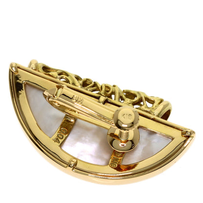 TASAKI Diamond Earring K18 Yellow Gold Ladies [Used]