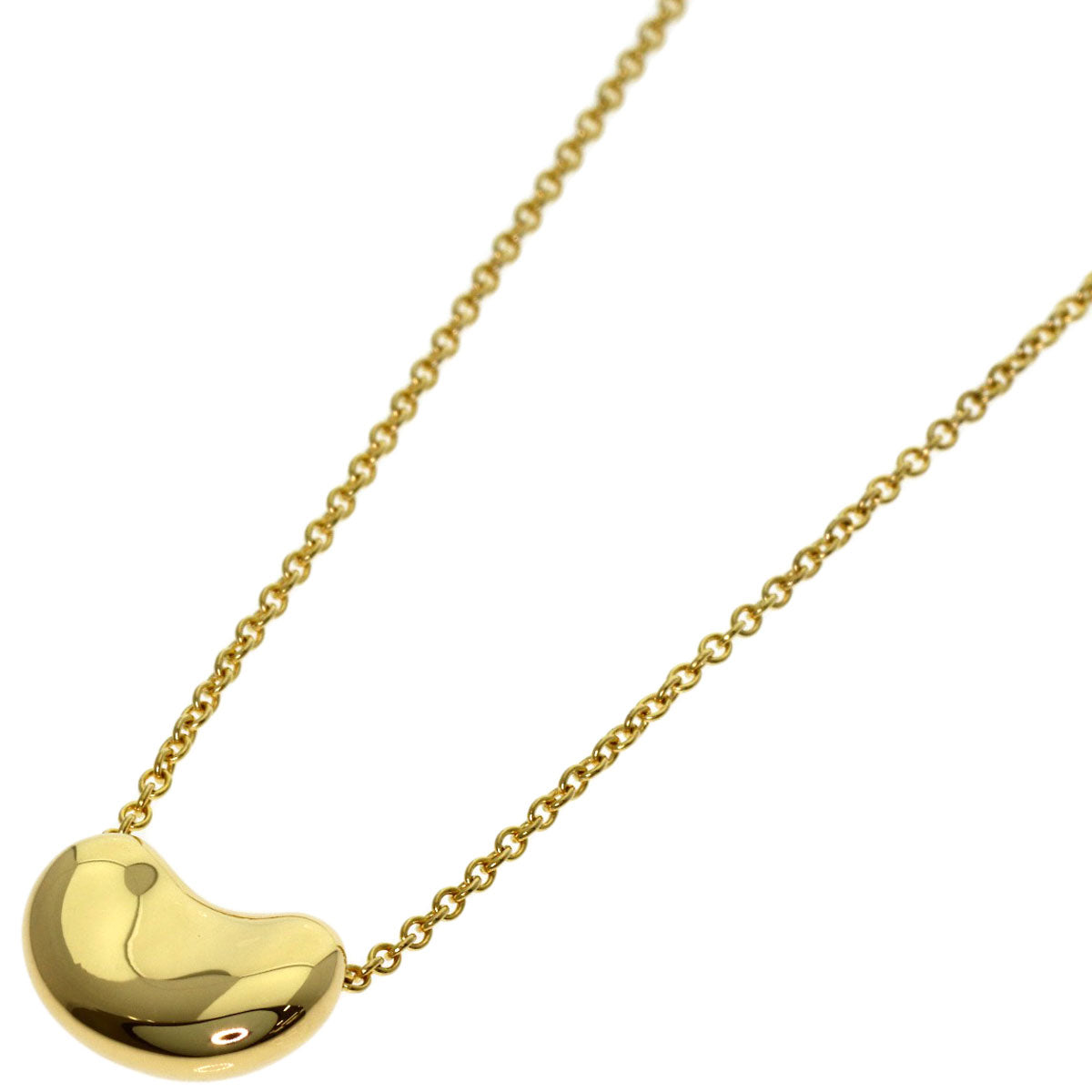 TIFFANY&Co. Bean Necklace K18 Yellow Gold Ladies [Used]