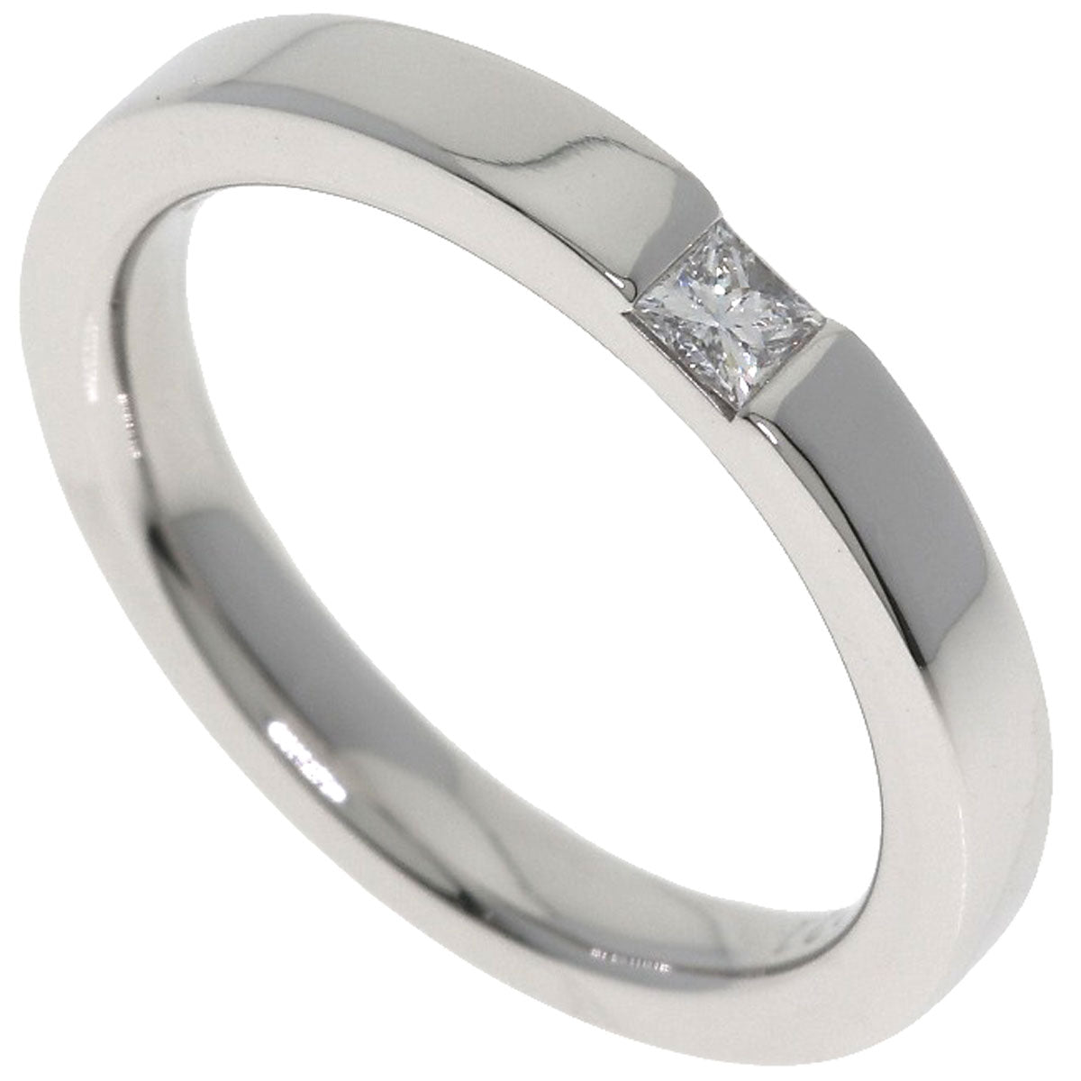HARRY WINSTON Princess Cut Diamond Band Ring Ring Platinum PT950 Ladies [Used]