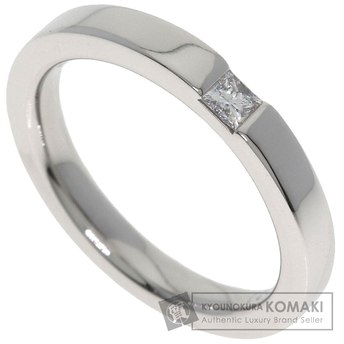 HARRY WINSTON Princess Cut Diamond Band Ring Ring Platinum PT950 Ladies [Used]