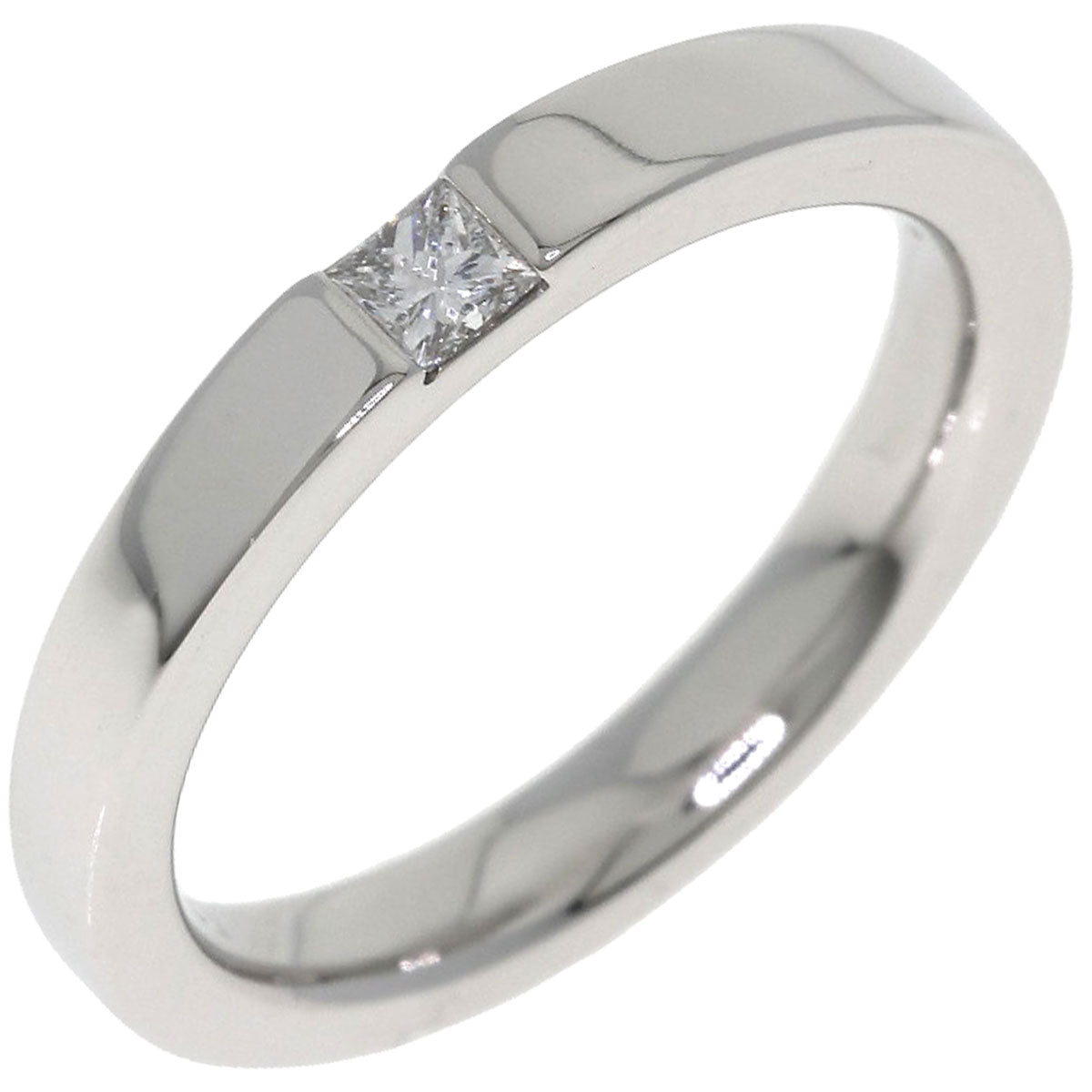 HARRY WINSTON Princess Cut Diamond Band Ring Ring Platinum PT950 Ladies [Used]