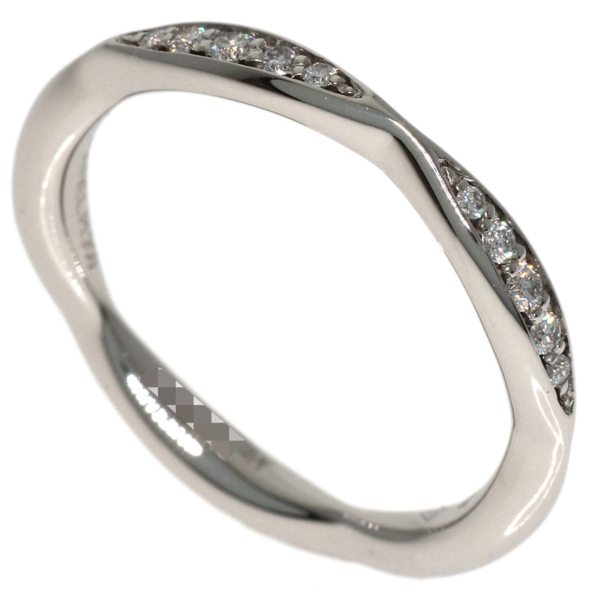 CHANEL Half Eternity Diamond #47 Ring Platinum PT950 Ladies [Used]