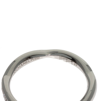 CHANEL Half Eternity Diamond #47 Ring Platinum PT950 Ladies [Used]