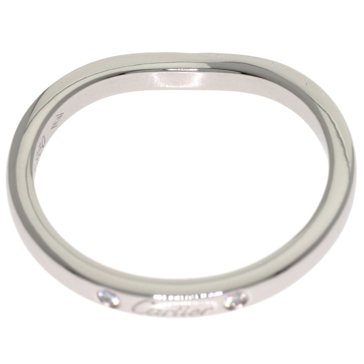 CARTIER Ballerina 3P Diamond #49 Ring Platinum PT950 Ladies [Used]