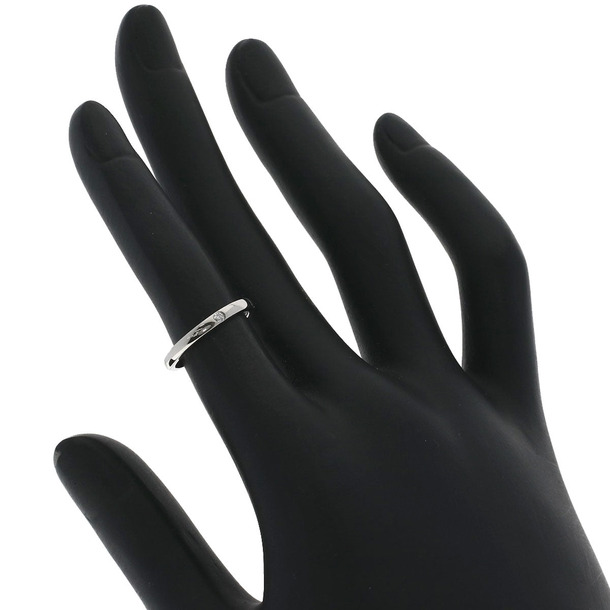CARTIER Wedding 1P Diamond #46 Ring Platinum PT950 Ladies [Used]