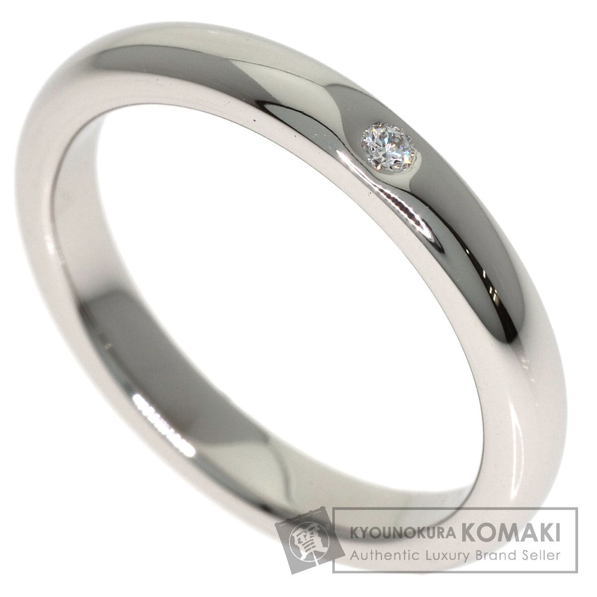 TIFFANY&Co. Wedding 1P Diamond Ring Platinum PT950 Ladies [Used]