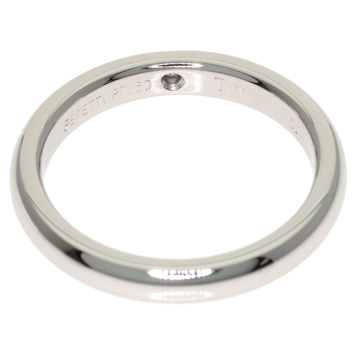 TIFFANY&Co. Wedding 1P Diamond Ring Platinum PT950 Ladies [Used]