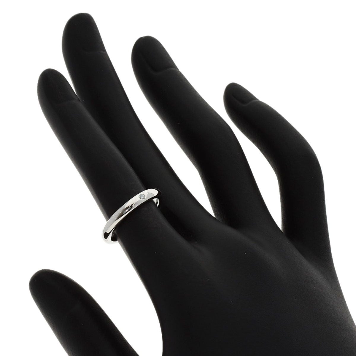 TIFFANY&Co. Wedding 1P Diamond Ring Platinum PT950 Ladies [Used]