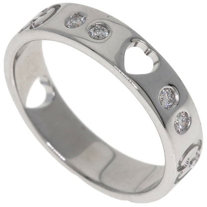 GUCCI Amor Heart 10P Diamond #8 Ring K18 White Gold Ladies [Used]
