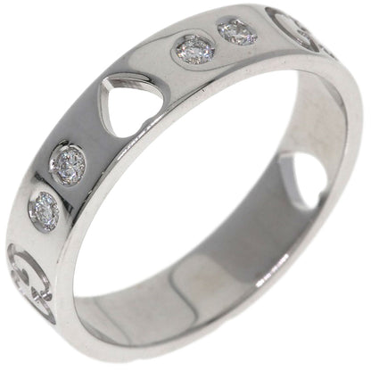 GUCCI Amor Heart 10P Diamond #8 Ring K18 White Gold Ladies [Used]