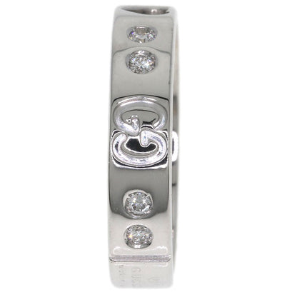 GUCCI Amor Heart 10P Diamond #8 Ring K18 White Gold Ladies [Used]