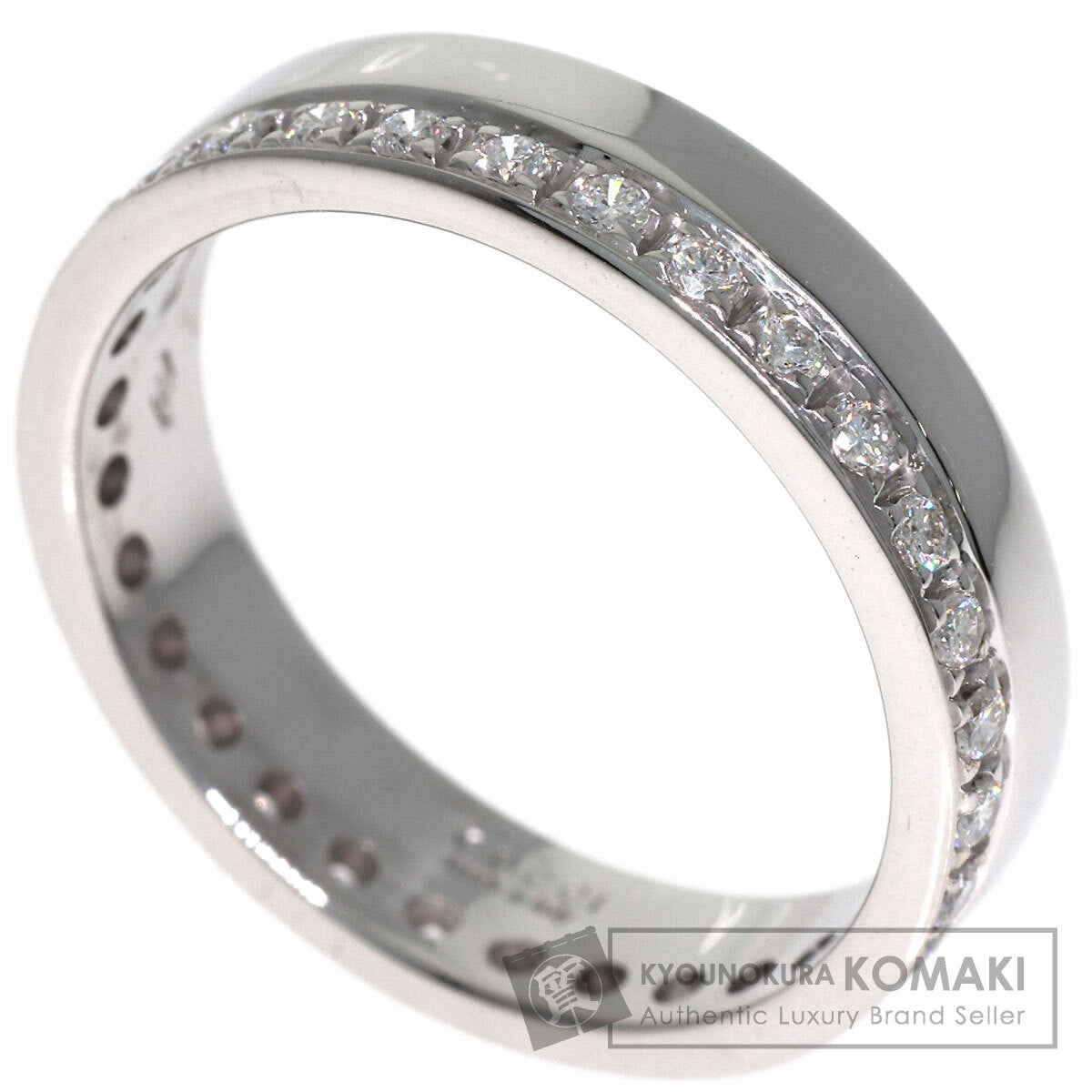 GUCCI Full eternity Diamond Ring K18 White Gold Ladies [Used]